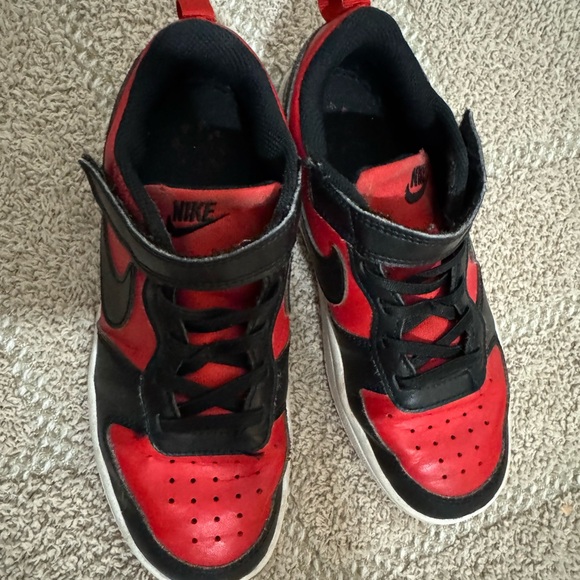 Nike Court Borough Low Recraft – Kids’ Size 2Y | Red & Black - Picture 5 of 8